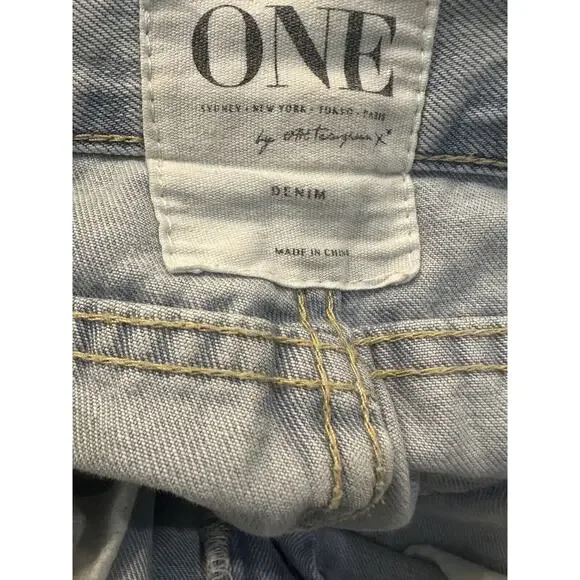 One x OneTeaspoon Awesome Baggies Denim Boyfriend Jeans Distressed Light Wash 28 - Picture 5 of 13